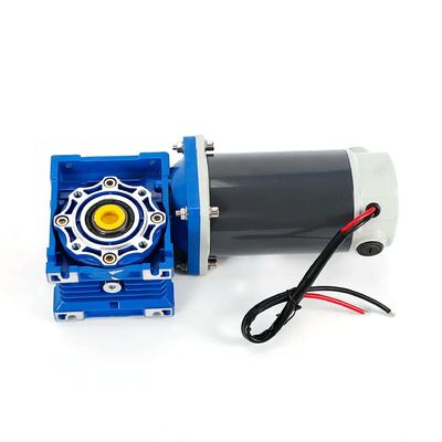 6w-300w Brush DC Electric Motor With NMRV Worm Gear Box 12V/24V/48V 60mm-104mm DC Motor