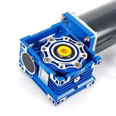 6w-300w Brush DC Electric Motor With NMRV Worm Gear Box 12V/24V/48V 60mm-104mm DC Motor