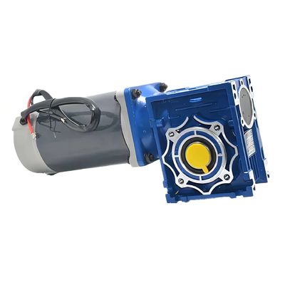 6w-300w Brush DC Electric Motor With NMRV Worm Gear Box 12V/24V/48V 60mm-104mm DC Motor