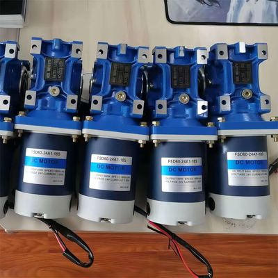 6w-300w Brush DC Electric Motor With NMRV Worm Gear Box 12V/24V/48V 60mm-104mm DC Motor