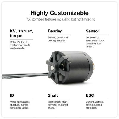 Permanent Magnet 4kw Output Power Small Brushless DC Motor for Electric Surfboard