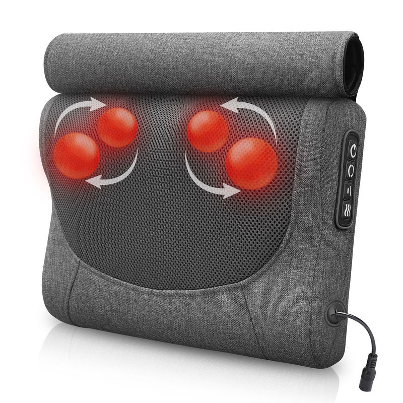 Flexible Massage Nodes Neck and Back Massager Pillow with Customized Color Option