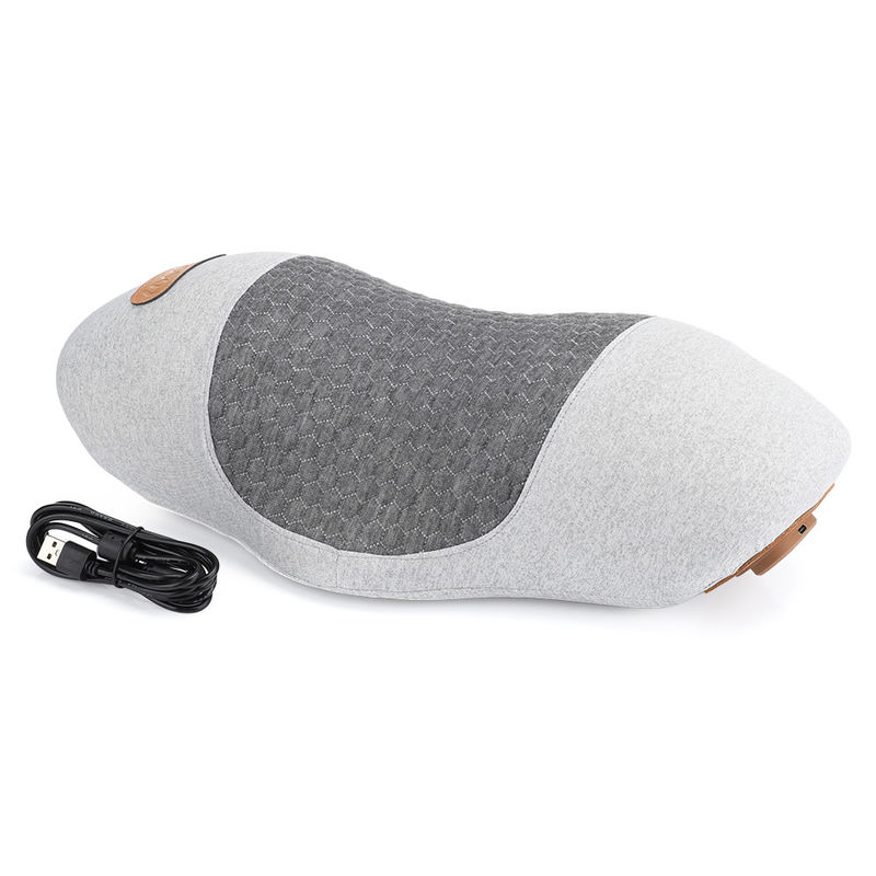 Customized Color Electric Hot Compress Vibration Neck Massager Pillow for Pain Relief