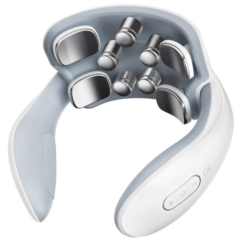 0.5 kg Customized Travel Smart Wireless U Shaped Electric Neck And Shoulder Massager With Heating Patch