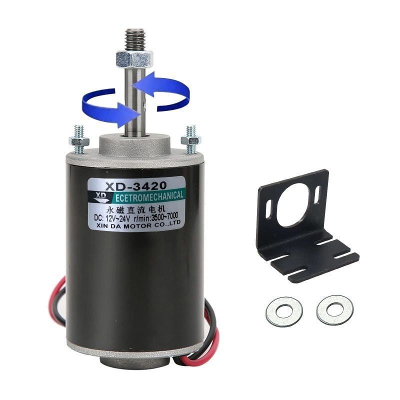 Brush Commutation High Torque Permanent Magnet Motor 30W 12V/24V DIY Generator Motor