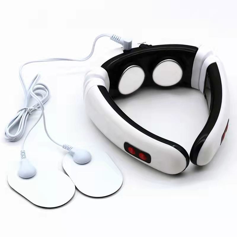 18X17X6 cm Wireless Electric Portable Vibrating Neck Massage Pillow for Neck Pain Relief