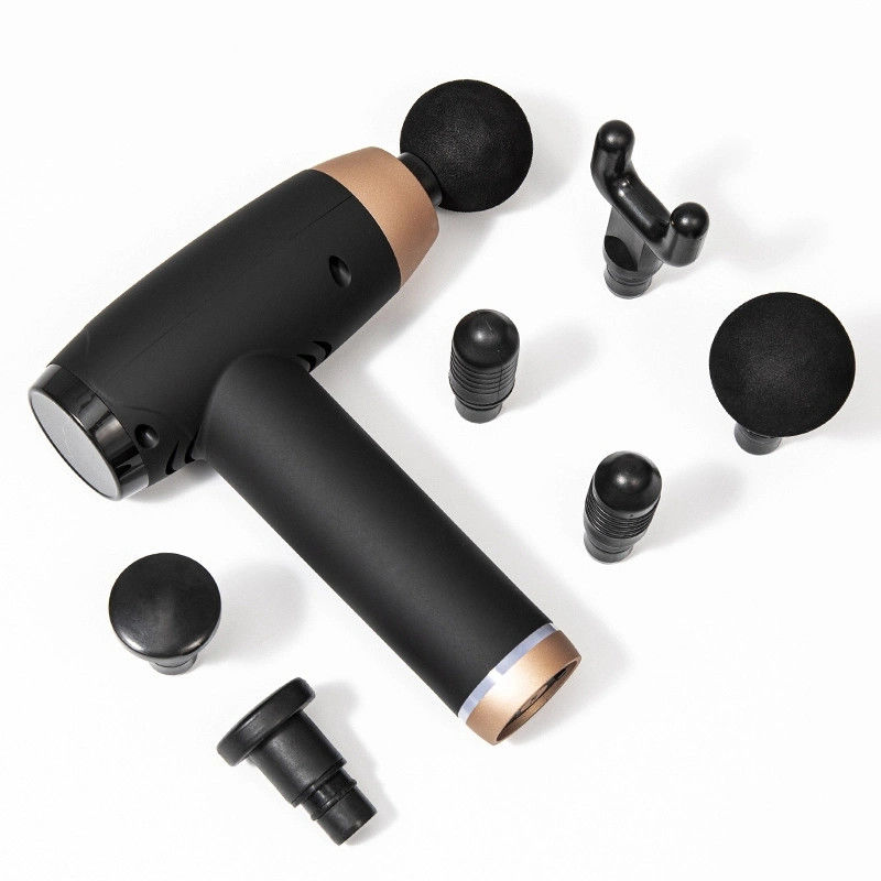 Deep Tissue Electric Massage Gun with 6 Heads 30 Speeds LCD Display and USB Charging 1kg
