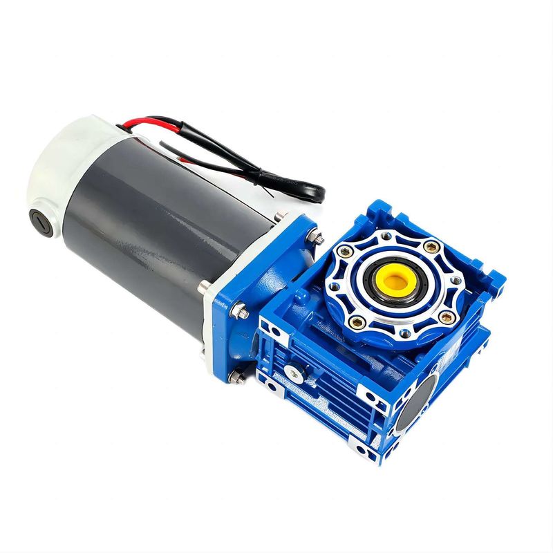 6w-300w Brush DC Electric Motor With NMRV Worm Gear Box 12V/24V/48V 60mm-104mm DC Motor